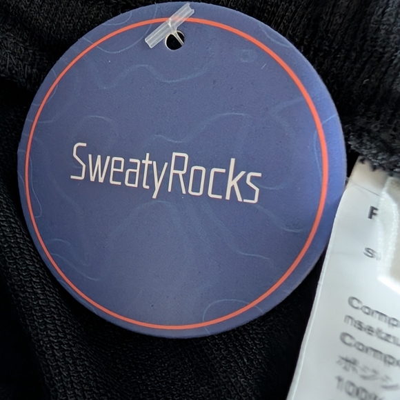 SWEATYROCKS Jogger Sweatpants Drawstring Waist Rainbow Stripe Pockets Size L - Picture 7 of 11